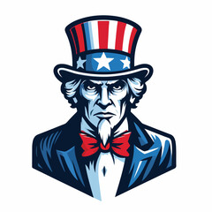 uncle sam vector image one white background