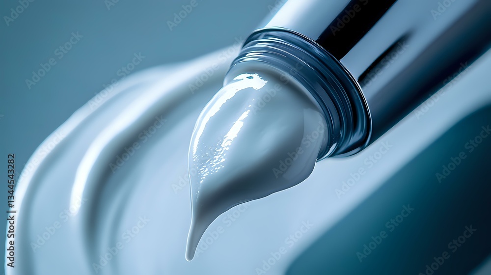 Poster fountain pen nib macro shot with dramatic lighting shows metallic tip against soft curves, highlight