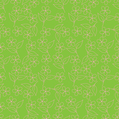 seamless floral flower pattern with Textile Allover Design on Background