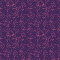 seamless floral flower pattern with Textile Allover Design on Background