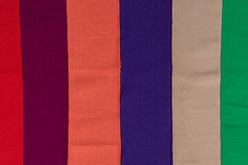Fototapeta premium Neatly Aligned Polo Shirt Collars in Bold Colors
