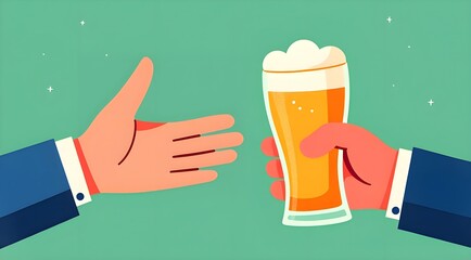 Happy time to raise a glass to drink