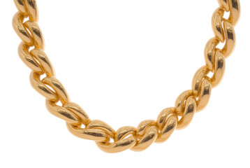 Thick Gold Chain Necklace, Close-up Detail