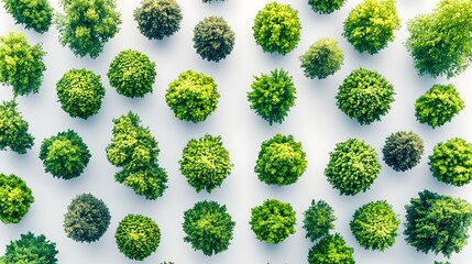 Tree canopy texture background from above for wallpaper