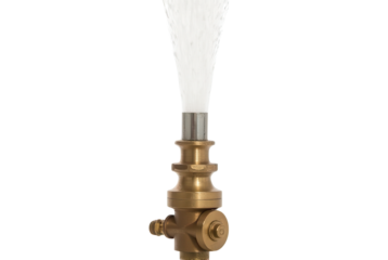 Brass Valve with Fiber Optic Stream