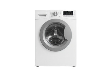 Modern White Washing Machine Appliance