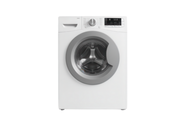 Modern White Washing Machine Appliance