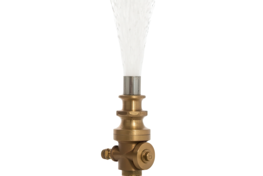 Brass Valve with Fiber Optic Stream