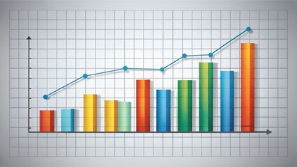 Growth Chart, Bar Graph, Line Graph, Data Visualization