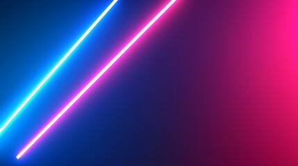 Two neon lines on dark background. Used for presentations and illustrations