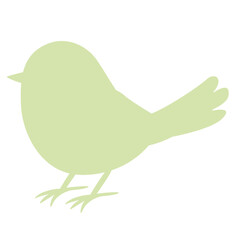 cute easter silhouette bird