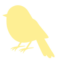 cute easter silhouette bird
