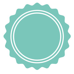 Pastel round label badge