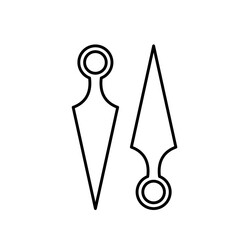 Ninja weapon (kunai) icon design