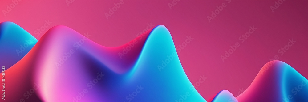 Canvas Prints abstract colorful waves