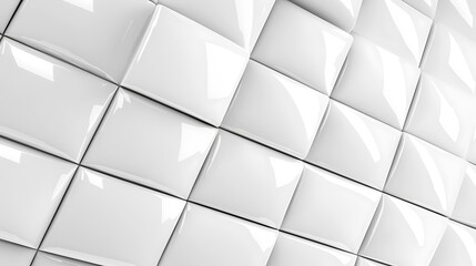 White square tiles arranged in a pattern, modern background for architecture and interior
