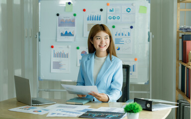 Analysts who study past consumer behavior in the market through statistical graphs to adapt and...