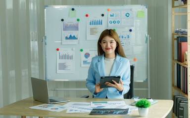 Analysts who study past consumer behavior in the market through statistical graphs to adapt and...