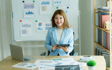 Analysts who study past consumer behavior in the market through statistical graphs to adapt and...