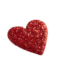 Fototapeta premium Sparkly Red Glitter Heart