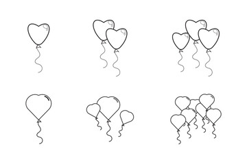 Balloon icon vector. Party balloon sign and symbol