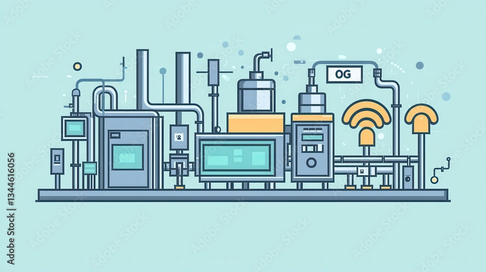 Poster 5g connectivity solutions enabling faster communication in digital factories representing enhanced i