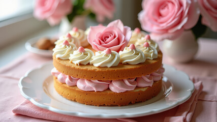 homemade cake for Mother&rsquo;s Day celebration