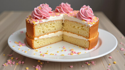 homemade cake for Mother’s Day celebration
