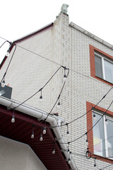 Fototapeta premium Bottom view of a building 