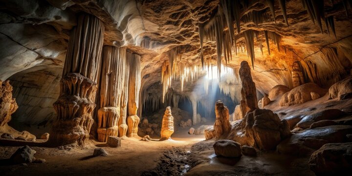 Naracoorte Caves: Minimalist Australian Landscape Photography - Underground Wonders, Stalactites, Stalagmites, Limestone Formations