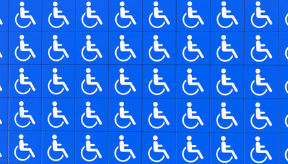 Disabled, Disability Signs, Icons are Visual Presentation.