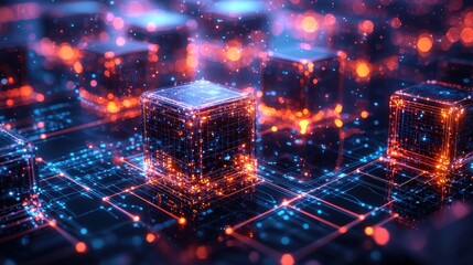 Blockchain technology ensuring transaction transparency in global business representing secure digital trade
