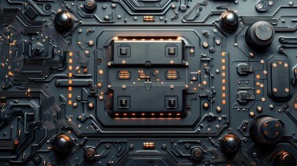 Advanced circuit board with central processor