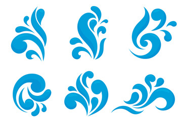Obraz premium water drops set