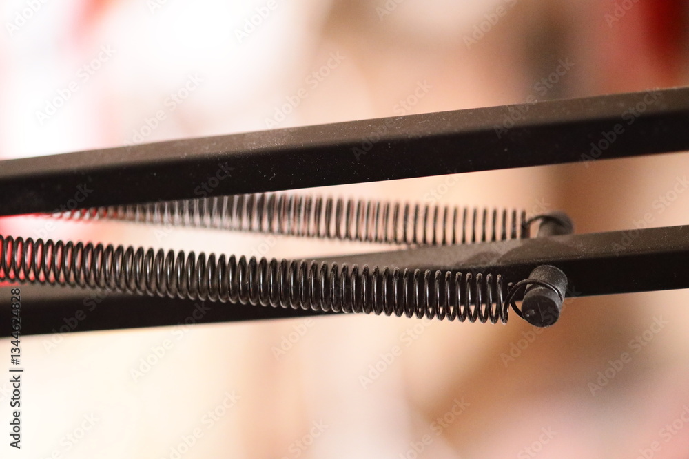 Poster A detailed view of a pair of scissors, ideal for highlighting small details in your design or editorial.