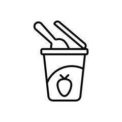 Yogurt Vector icon