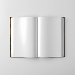 Open Book Mockup Blank Pages