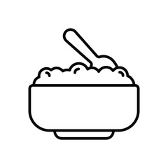 Oatmeal Vector icon