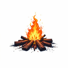 Campfire Pixel Art