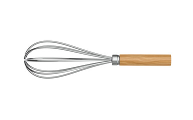 3d render of a whisk isolated on transparent background. 