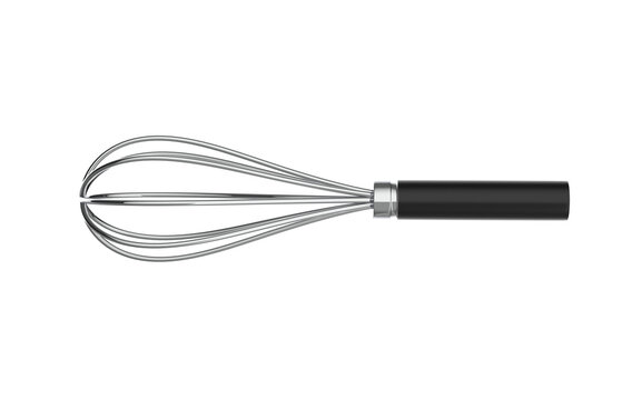3d render of a whisk isolated on transparent background. 