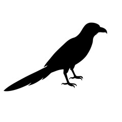 Fototapeta premium Vector illustration of a bird silhouette featuring a pigeon with a branch in winter, showcasing nature and wildlife in a simple, artistic design