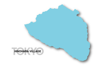 東京都檜原村の地図_影付 © sasa katsu