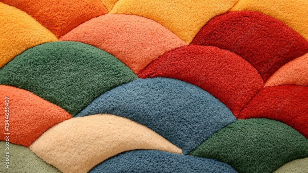 Poster abstract colorful textured background with curved shapes