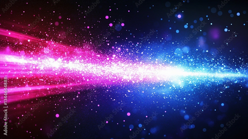 Aufkleber abstract high-tech design with particles and light effects