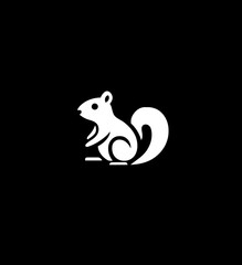 Engraved illustration of a vintage-style squirrel design perfect for tattoos and artistic inspiration