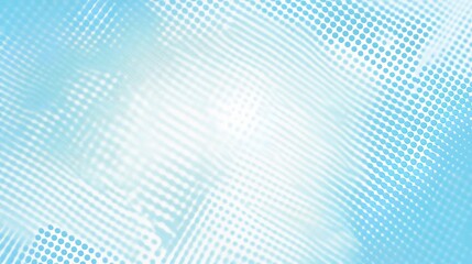 Fototapeta premium Light Blue Halftone Pattern with White Lines and Clean Background