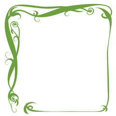 Vintage luxury Floral Corner Vector Art
