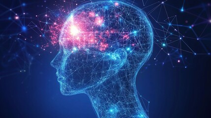 Deep Learning and Artificial Intelligence Concept in Digital Network