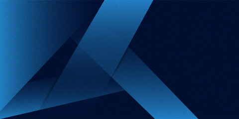 Fototapeta premium Black dark navy blue silver abstract pattern background. Geometric shape. Line triangle angle fold polygon diamond 3D. Color gradient ombre.